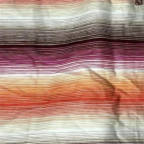 GAP Linen-Cotton Blend Striped Sleeveless Pink Ombre Midi Dress Size 4P - Picture 4 of 7